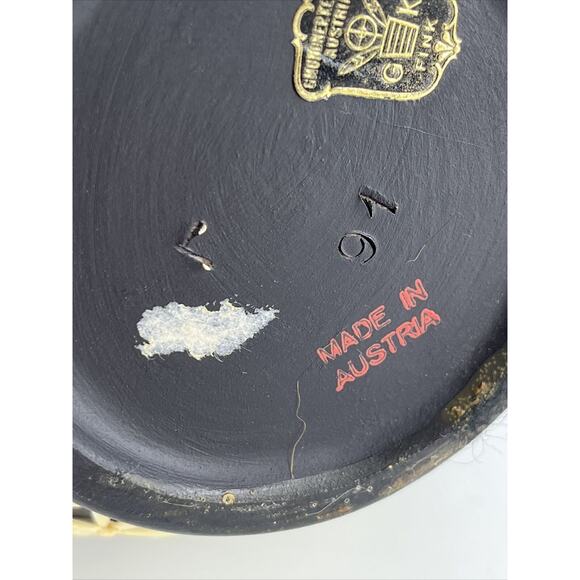 Vintage GMUNDNER KERAMIK Black Stoneware Pitcher Wrapped in Raffia Tribal - Picture 8 of 16